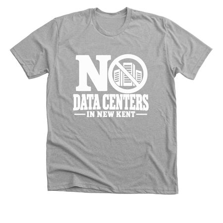 No Data Centers Simple Shirt, a Athletic Heather Premium Unisex Tee