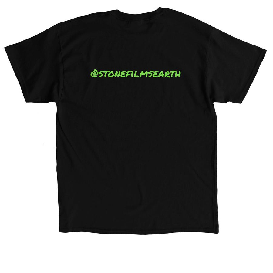 EVAN KNEW!!!, a Black Classic Unisex Tee (back-view)