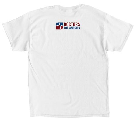 Duck shirt, a White Classic Unisex Tee (back-view)