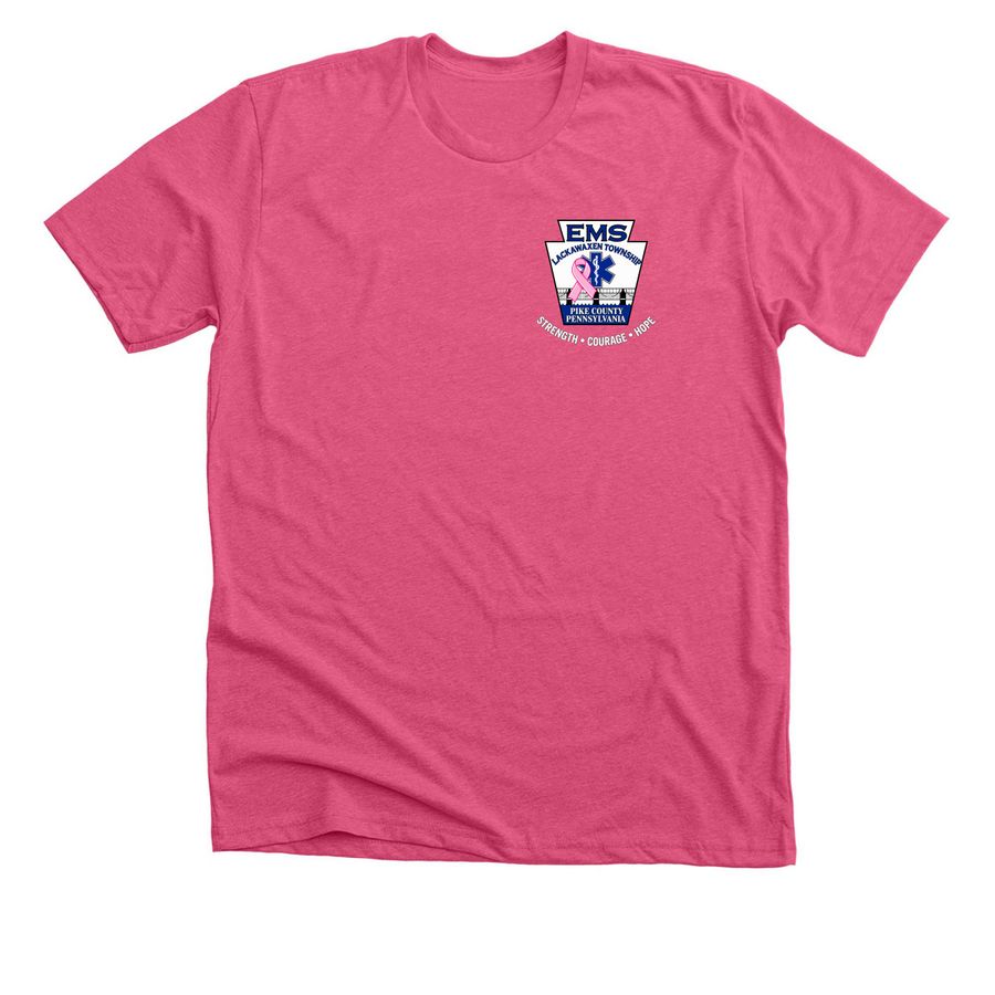 Lackawaxen EMS: Together We Care, a Heather Charity Pink Premium Unisex Tee