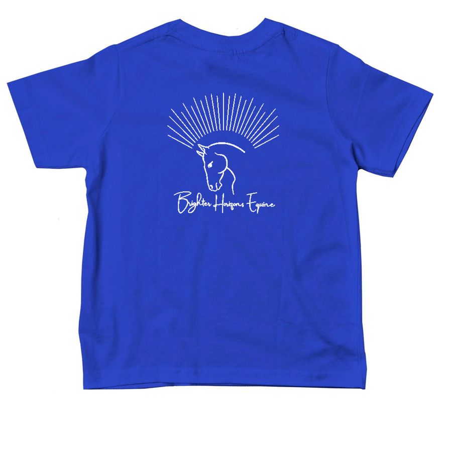 BHE Toddler, a Royal Blue Toddler Tee (back-view)