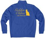 Golden Oldies Performance Outerwear, a Game Royal Nike Women's Club Half Zip Pullover (back-view)
