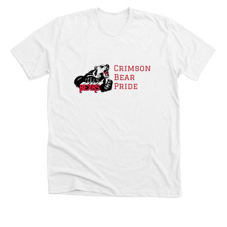 Crimson Bear Pride, a Solid White Blend Premium Unisex Tee