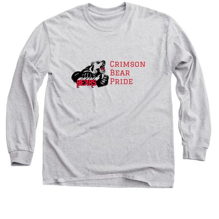 Crimson Bear Pride, a Sport Grey Classic Long Sleeve Tee