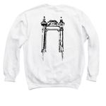 SACD 25-2026 T-Shirt Design, a White Crewneck Sweatshirt (back-view)