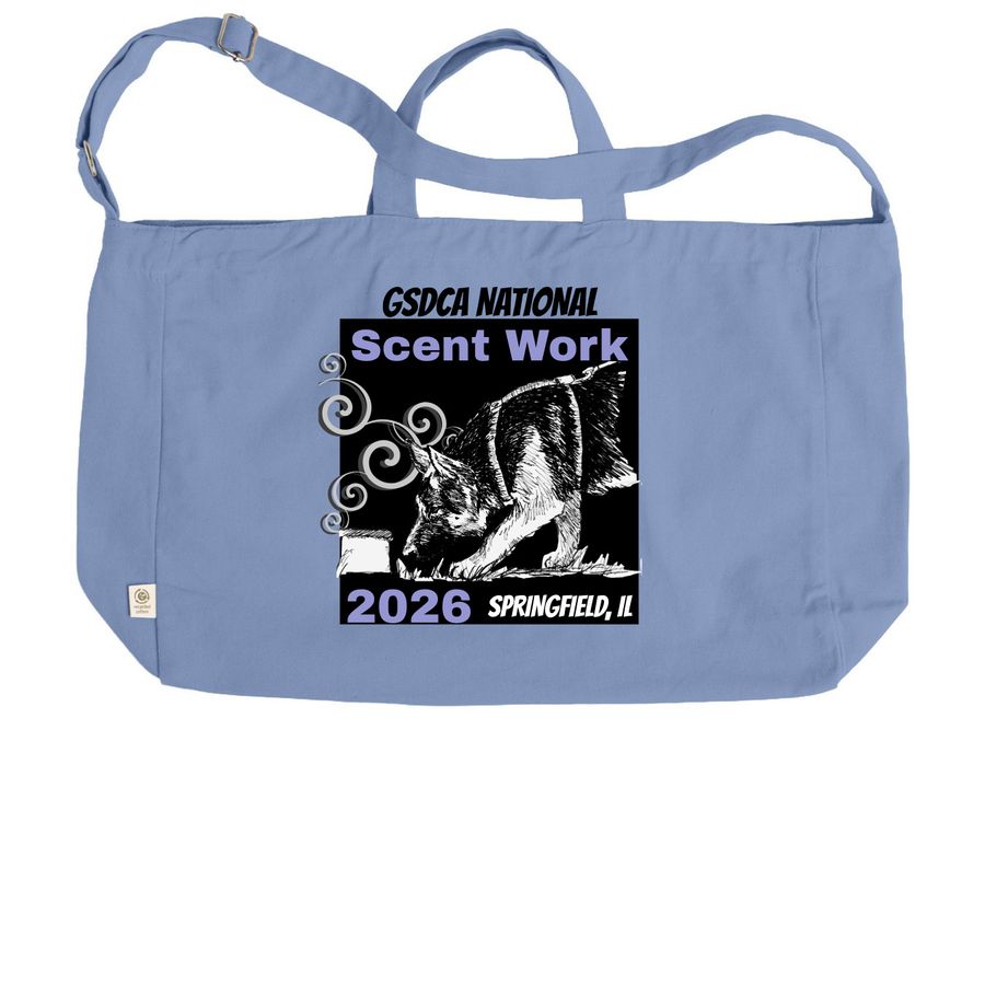 Supporting 2026 GSDCA Scent Work, a Elemental Blue Reclaimist G2G Tote Bag