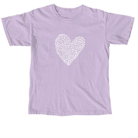 HAPPY Mini Hearts, a Orchid Comfort Colors Unisex Tee