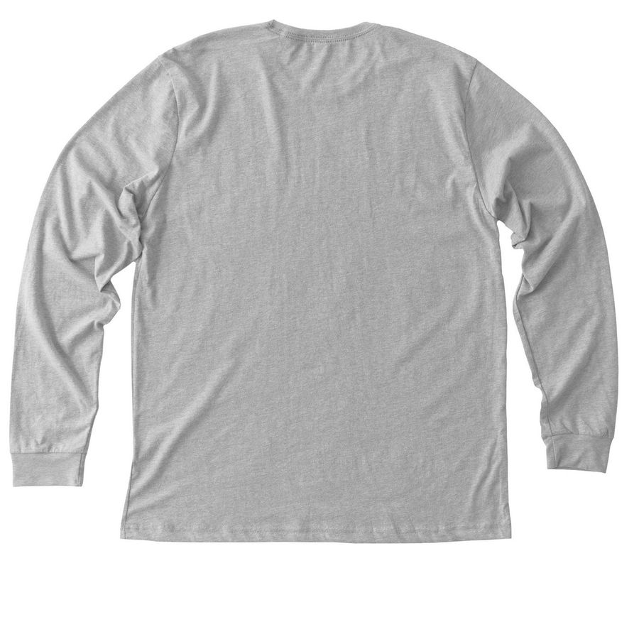 Fishers Resists NO KINGS, a Athletic Heather Premium Long Sleeve Tee (back-view)