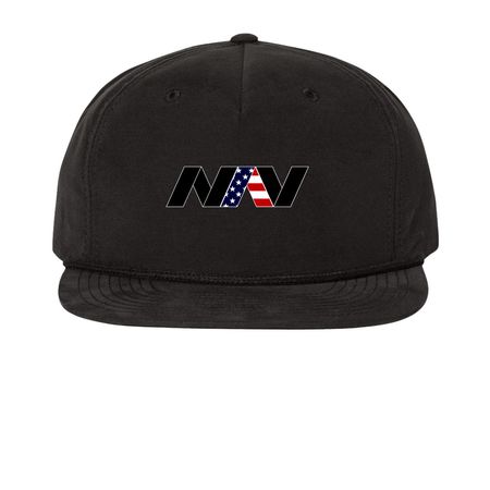 NAV HATS, a Black Printed Umpqua Snapback Cap