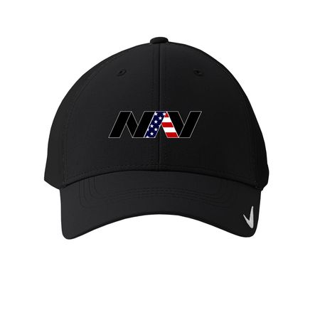 NAV HATS, a Black Printed Nike Dri-FIT Legacy Performance Cap