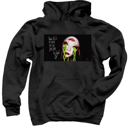 Chained Heart MV ZC, a Black Pullover Hoodie