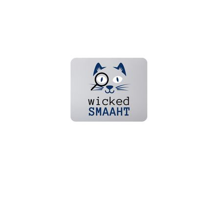 Wicked Smaaht, a White Full Color Mouse Pad
