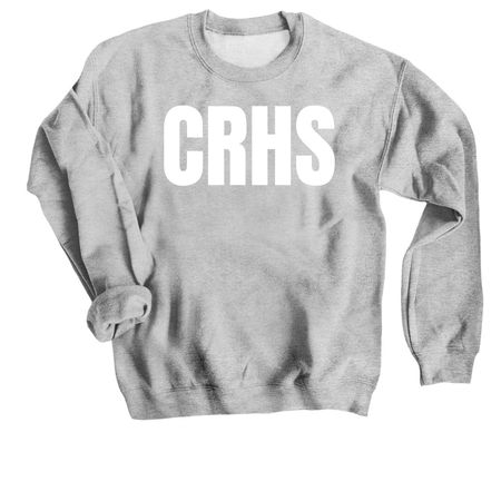 CRHS LADIES SOCCER, a Sport Grey Crewneck Sweatshirt (back-view)