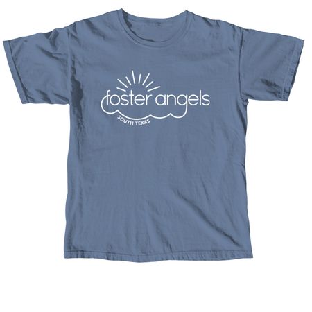Foster Angels Logo Shirt, a Blue Jean Comfort Colors Unisex Tee