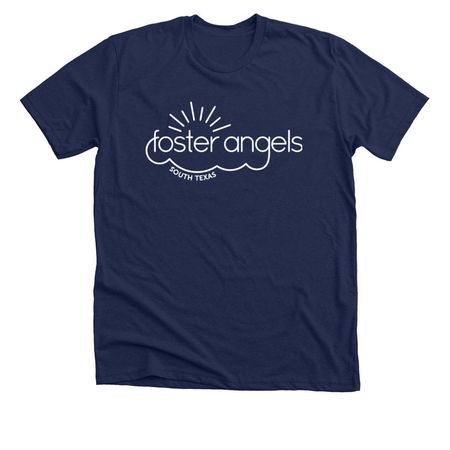 Foster Angels Logo Shirt, a Solid Navy Blend Premium Unisex Tee