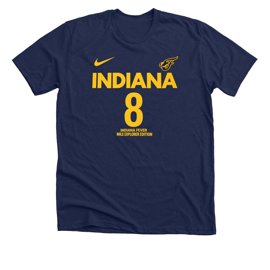 Men's Indiana Fever Sophie Cunningham Nike Na, a Solid Navy Blend Premium Unisex Tee
