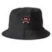 Lumberjock Hats, a Black Printed Bucket Hat