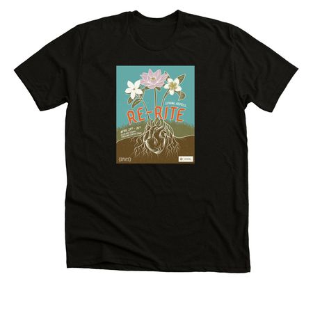 Re-Rite, a Solid Black Blend Premium Unisex Tee