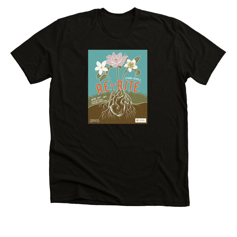 Re-Rite, a Solid Black Blend Premium Unisex Tee