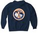 Charley - Assistant Farm Manager, a Navy Gildan Softstyle Pullover Hoodie (back-view)
