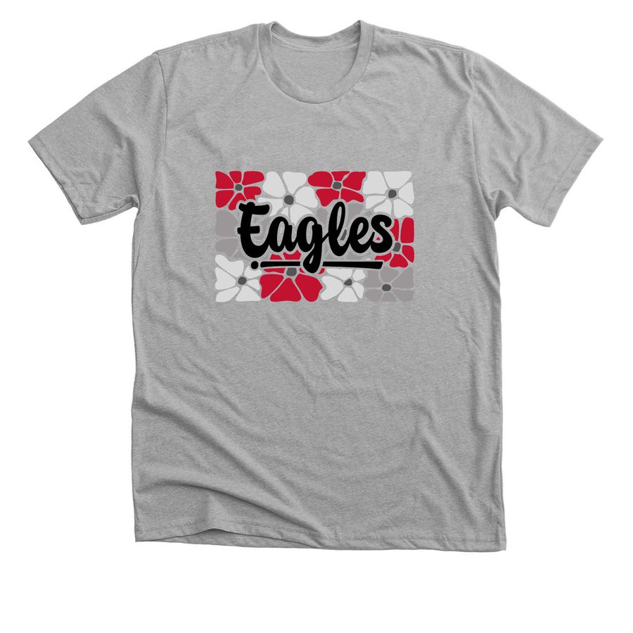 Eagles Flower Power Spirit Wear, a Athletic Heather Premium Unisex Tee