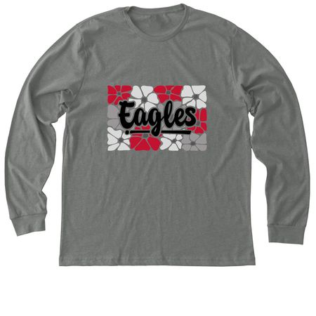 Eagles Flower Power Spirit Wear, a Deep Heather Premium Long Sleeve Tee