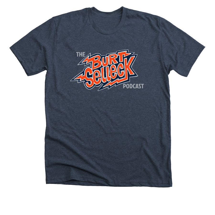 The Essential, a Heather Midnight Navy Premium Unisex Tee