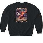 2026 UWH Nationals, a Black Softstyle Crewneck Sweatshirt (back-view)