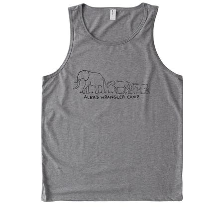 Alex's Wrangler Camp, a Aluminum Grey Allmade Eco Triblend Tank