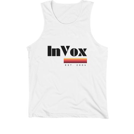 InVox Gradient, a White Premium Cotton Tank