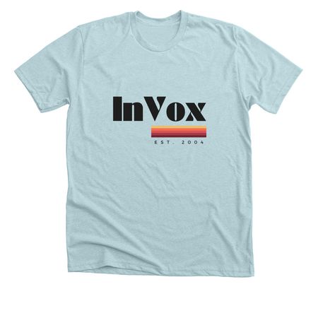 InVox Gradient, a Heather Ice Blue Premium Unisex Tee