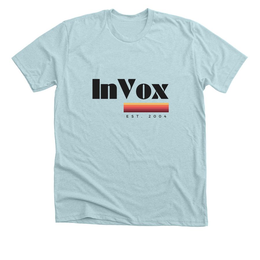 InVox Gradient, a Heather Ice Blue Premium Unisex Tee