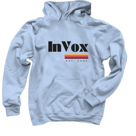 InVox Gradient, a Light Blue Pullover Hoodie