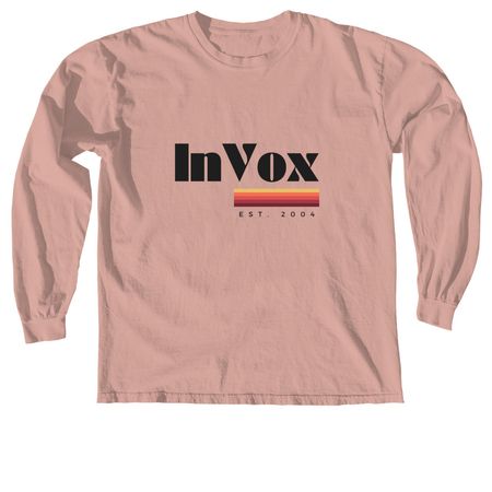 InVox Gradient, a Peachy Comfort Colors Long Sleeve Tee