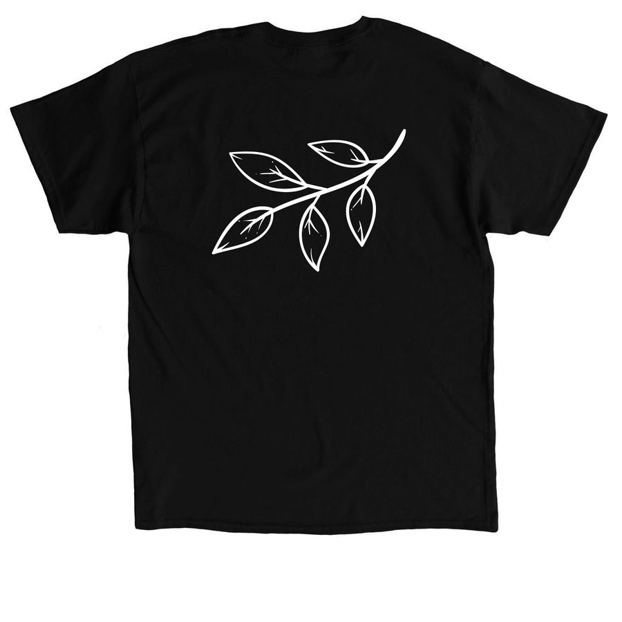 Live Intentionally, a Black Classic Unisex Tee (back-view)