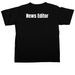 Slate News Editor Custom&nbsp;, a Black Comfort Colors Unisex Tee (back-view)