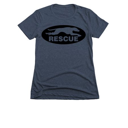 American Greyhound Logo Shirt, a Midnight Navy Women's Slim Fit Tee
