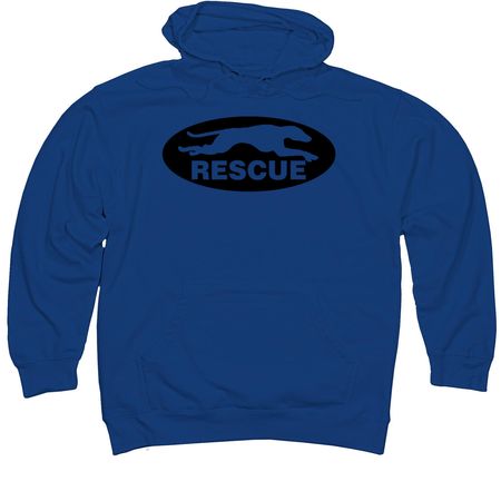 American Greyhound Logo Shirt, a Royal Midweight Pullover Hoodie