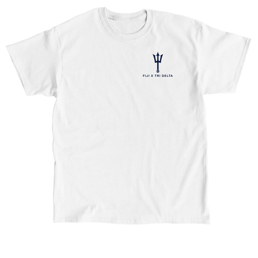Fiji x Tri Delta, a White Classic Unisex Tee