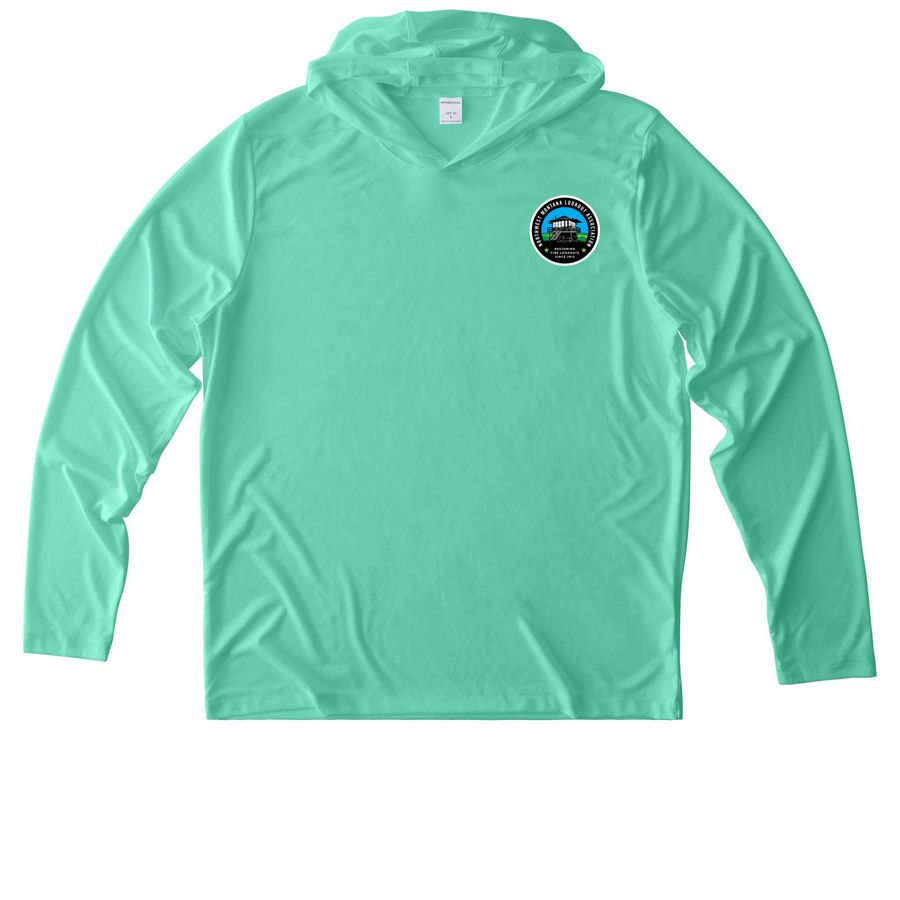 Activewear, a Bright Seafoam UV Performance Long Sleeve Hoodie