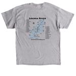 Lochsa Map, a Sport Grey Classic Unisex Tee (back-view)