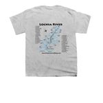 Lochsa Map, a Sport Grey Youth Unisex Tee (back-view)