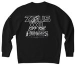 ZEUSXXL OFF THE HINGES, a Black Nike Club Fleece Crewneck Sweatshirt (back-view)