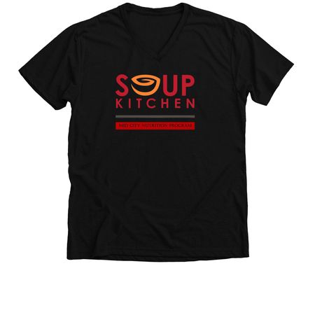 Mid City Nutrition Program&nbsp;, a Solid Black Blend Premium V-Neck Tee