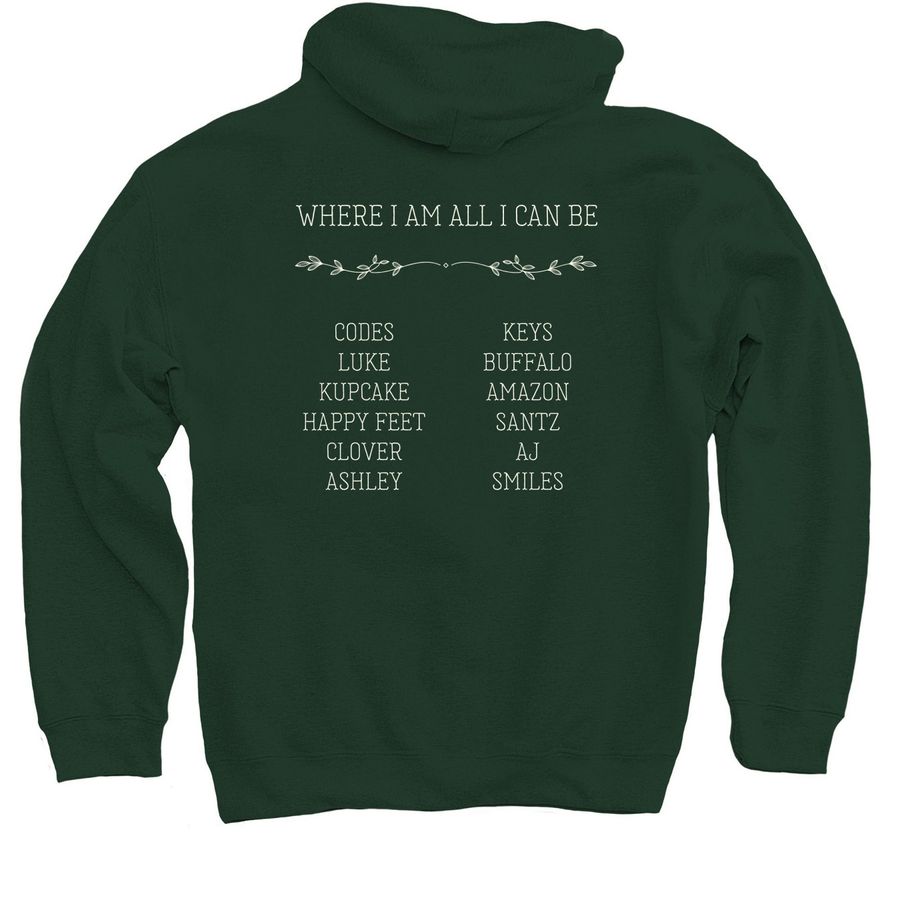 Supervisors&nbsp;, a Forest Green Pullover Hoodie (back-view)