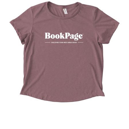 BookPage Boxy Logo Tee, a Vintage Rose Allmade Eco Triblend Women?s Scoop Neck Tee