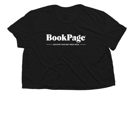 BookPage Boxy Logo Tee, a Black Women?s Flowy Cropped Tee