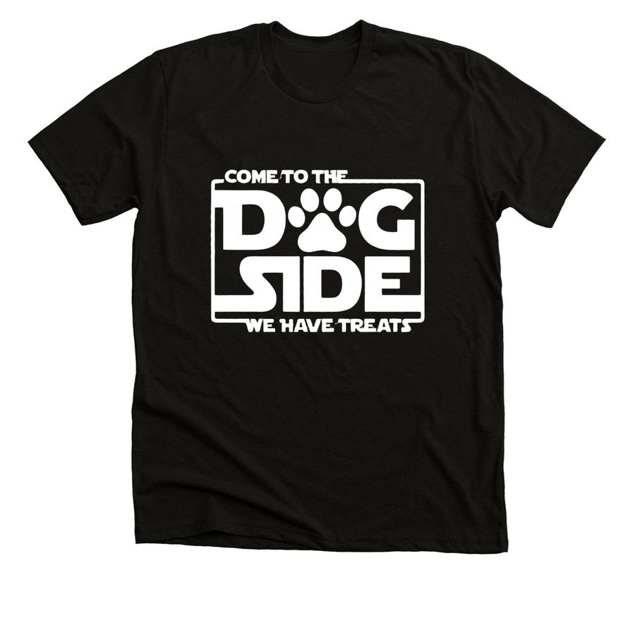 Come to the Dog Side, a Solid Black Blend Premium Unisex Tee