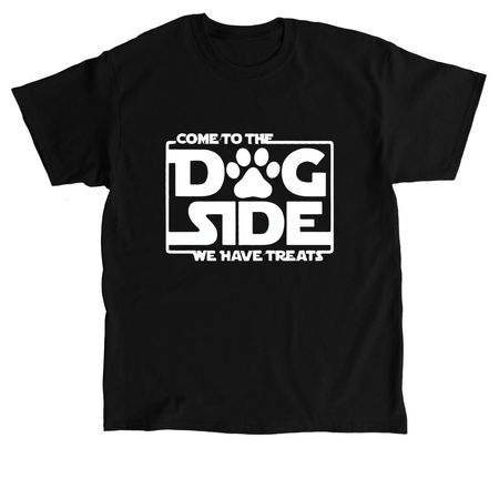 Come to the Dog Side, a Black Classic Unisex Tee