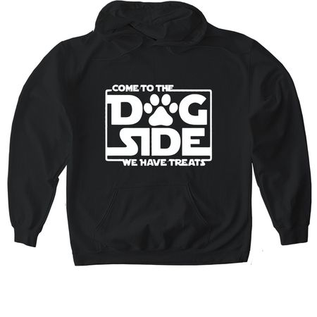 Come to the Dog Side, a Black Gildan Softstyle Pullover Hoodie